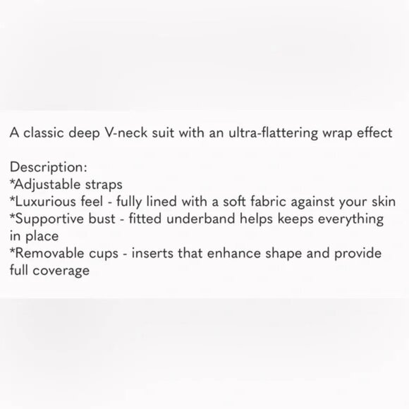 KNIX Leakproof Wrap One Piece Swimsuit Women's Size XXXL 3X Black - Picture 11 of 11